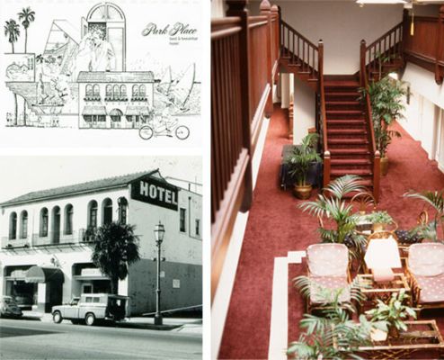 524 State St, Santa Barbara, CA prior to seismic retrofit and historic renovation managed by Robert Meckauer