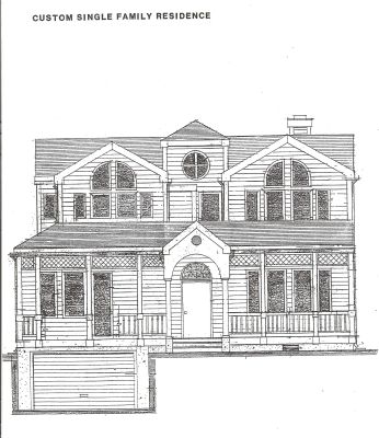 Two-story home with below grade garage in the University District of Seattle, WA designed and built by Robert Meckauer